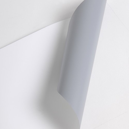 POP270ECOS 320um, 91,4cm x 20m, White Polyester Roll Up Disp