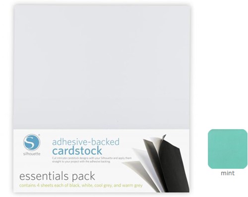 Silhouette Adhesive-Backed Cardstock 25-pack Mint (UITLOPEND)