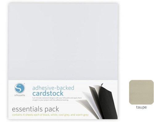 Silhouette Cardstock Adhesive-Backed 25-pack Taupe (UITLOPEND)