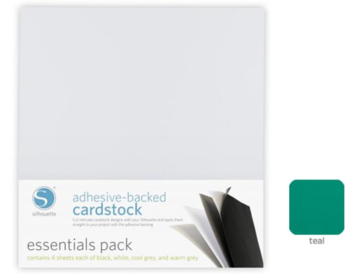 Silhouette Cardstock Adhesive-Backed 25-pack Teal (UITLOPEND)