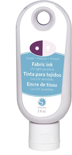 Silhouette Fabric Ink 59cc Purple / UV Light Sensative (UITLOPEND)