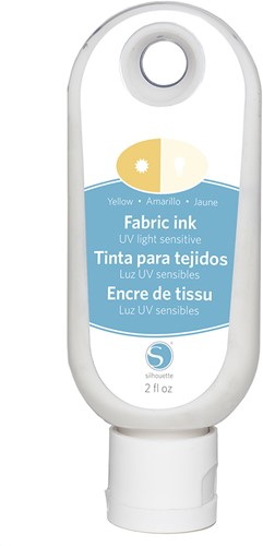 Silhouette Fabric Ink 59cc Yellow / UV Light Sensative (UITLOPEND)