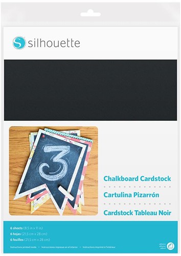 Silhouette Cardstock - Adhesive back Chalkboard