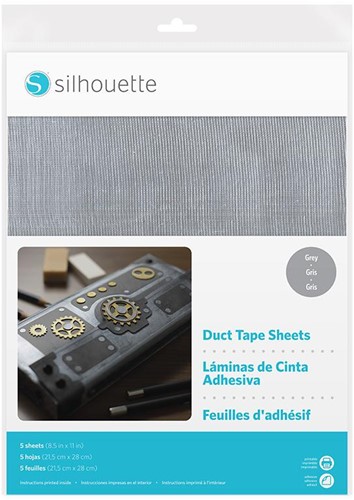 Silhouette Duct Tape Sheets 5 sheets 21,5cm x 27,9cm Grey