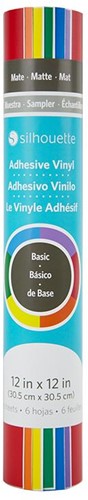Silhouette Vinyl Sampler Pack Basic red, orange, yellow, green, blue, violet