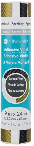 Silhouette Vinyl Sampler Pack  22,9cm x 60cm Carbon fiber