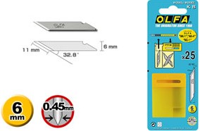 OLFA 25 reserve messen KB (voor Roland printers)