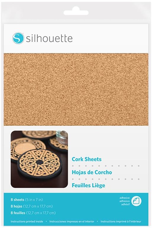 Silhouette 8 sheets 12,7cm x 17,8cm Cork sheets