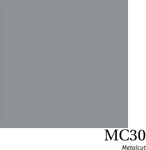 [H-MC30Silver] Hexis Metal Metalcut MC30 Silver Gloss