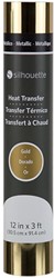 [S-HEAT-12MT-GLD-C] Silhouette Metallic Heat transfer 30,5cm x 0,9m Gold