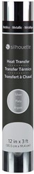 [S-HEAT-12MT-SVR-C] Silhouette Metallic Heat transfer 30,5cm x 0,9m Silver