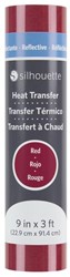 [S-HEAT-9REFL-RED] Silhouette Reflective Heat transfer 22,9cm x 0,9m Red