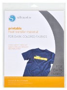 [S-HEAT-PRINT-DK] Silhouette Printable Heat Transfer 5 Pack 21,6cm x 17,9cm for Dark Fabrics
