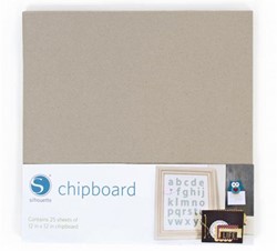 [S-MEDIA-CHIPBOARD-3T] Silhouette Chipboard (25 sheets)