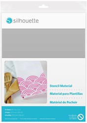[S-MEDIA-STENCIL-NON] Silhouette Stencil - 6 sheets 21,5cm x 27,9cm Non-Adhesive