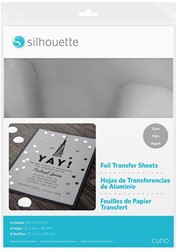 [S-MEDIA-TRFOIL-SVR] Silhouette Foil Transfer Sheets 21,5cm x 27,9cm Silver
