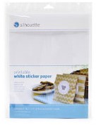[S-MEDIA-WHT-ADH-3T] Silhouette Printable Sticker Paper 8-pack White