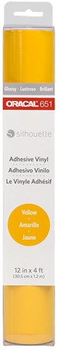 [S-O12-GP-YEL] Silhouette Oracal 651 for Silhouette - Yellow (021), 12 in x 4 ft