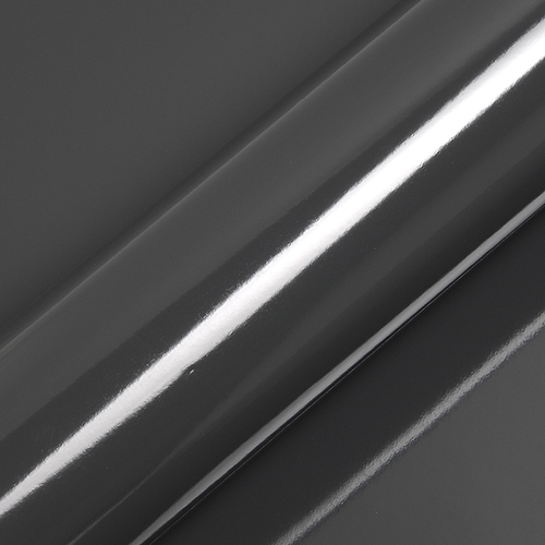 [REST-HX20446B-1] RESTSTUK Hexis Skintac HX20446B Elephant Grey gloss 1520mm 1 rol van 5 mtr