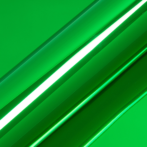 [REST-HX30SCH04B-1] RESTSTUK Hexis Skintac HX30SCH04B Super Chrome Green gloss, 1370mm 1 rol van 5 mtr